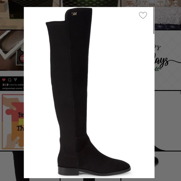 Stuart Weitzman Shoes | Stuart Weitzman - Keelan Suede Knee High Boots | Color: Black | Size: 9 | Carlialiseo's Closet